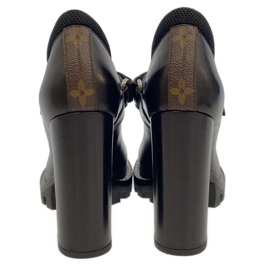 正規品VUITTON 美品 ヒール35 1/2 LOUIS VUITTON（ルイ・ヴィトン） スタートレイル アンクルブーツ 35 1
