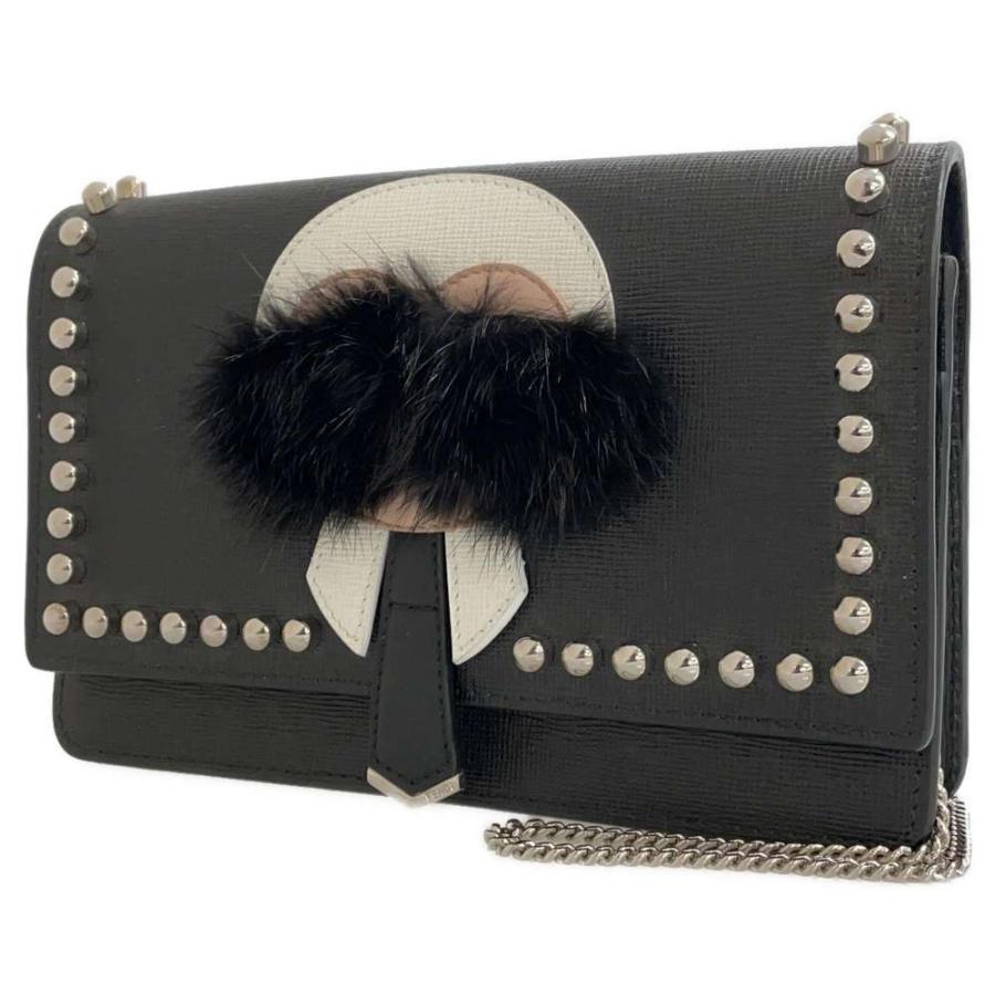 フェンディ チェーンウォレット カールラガーフェルト 8M0346 FENDI 