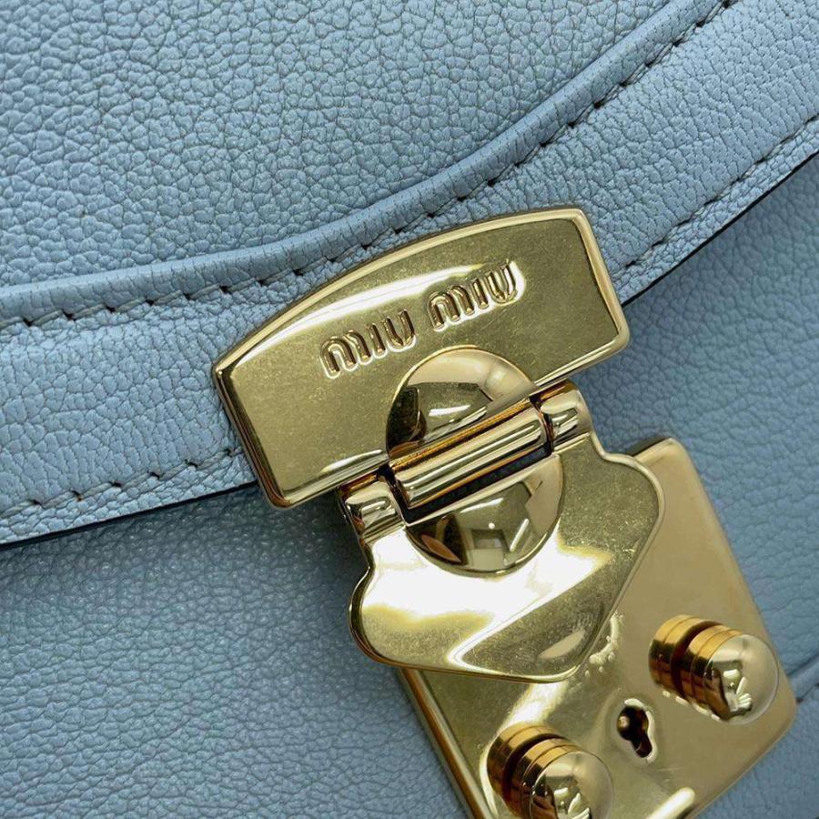 ミュウミュウ チェーンショルダーバッグ レザー 5BD083 MIUMIU バッグ