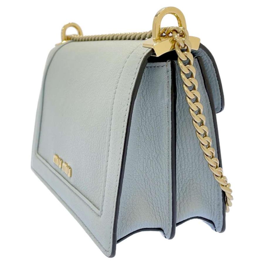 miumiu チェーン バック ミュウミュウ チェーンショルダーバッグ レザー 5BD083 MIUMIU バッグ