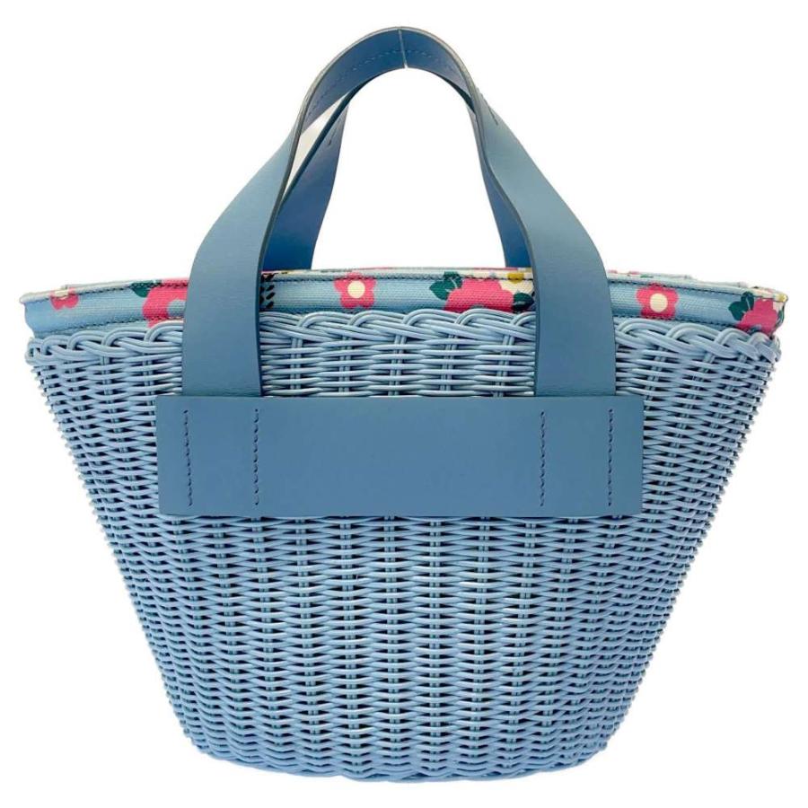 ミュウミュウ ハンドバッグ カゴバッグ ラタン 5BA083 MIUMIU 花