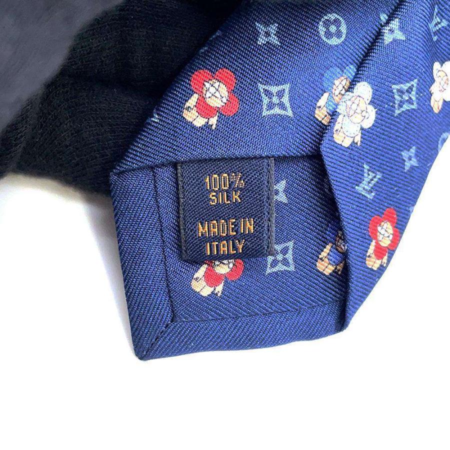 ルイヴィトン ネクタイ モノグラム ヴィヴィエンヌ シルク LOUIS