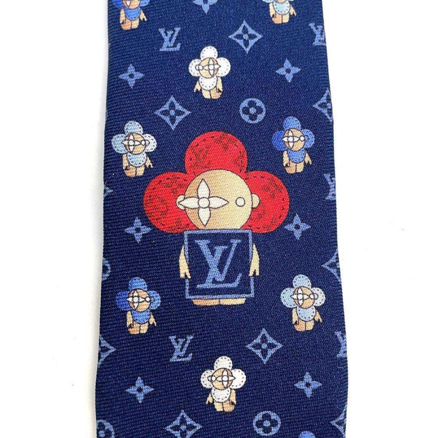 ルイヴィトン ネクタイ モノグラム ヴィヴィエンヌ シルク LOUIS
