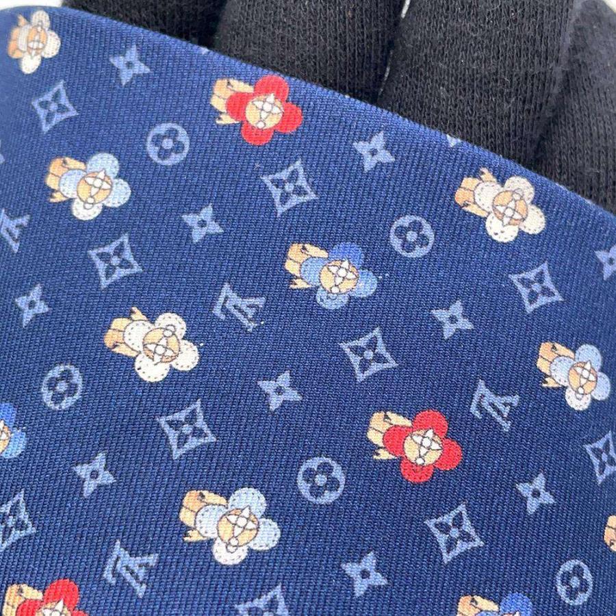 ルイヴィトン ネクタイ モノグラム ヴィヴィエンヌ シルク LOUIS