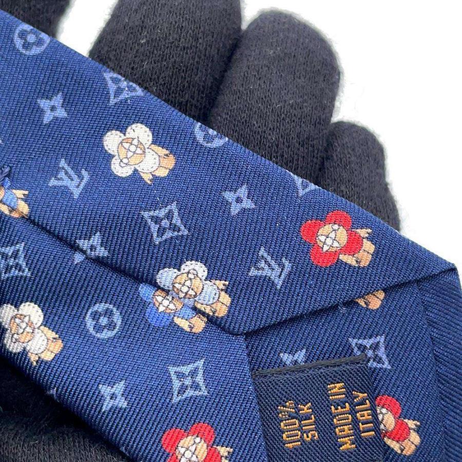ルイヴィトン ネクタイ モノグラム ヴィヴィエンヌ シルク LOUIS