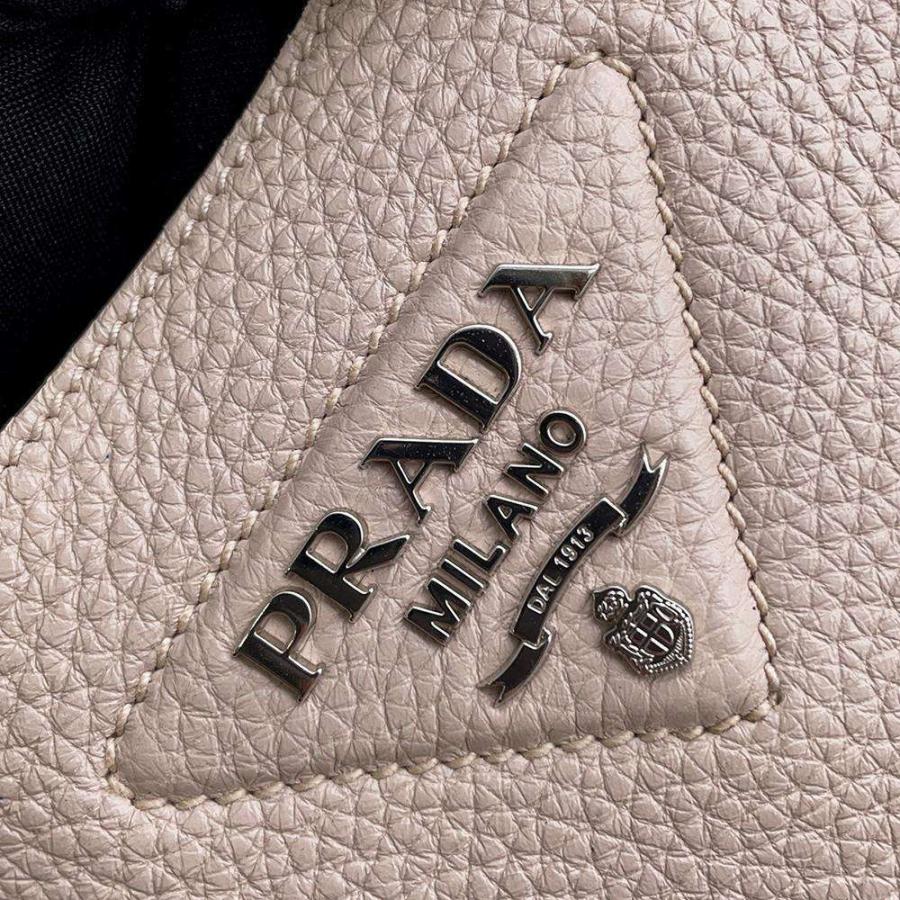 プラダ ハンドバッグ ロゴ レザー 1BA349 PRADA バッグ ミニバッグ