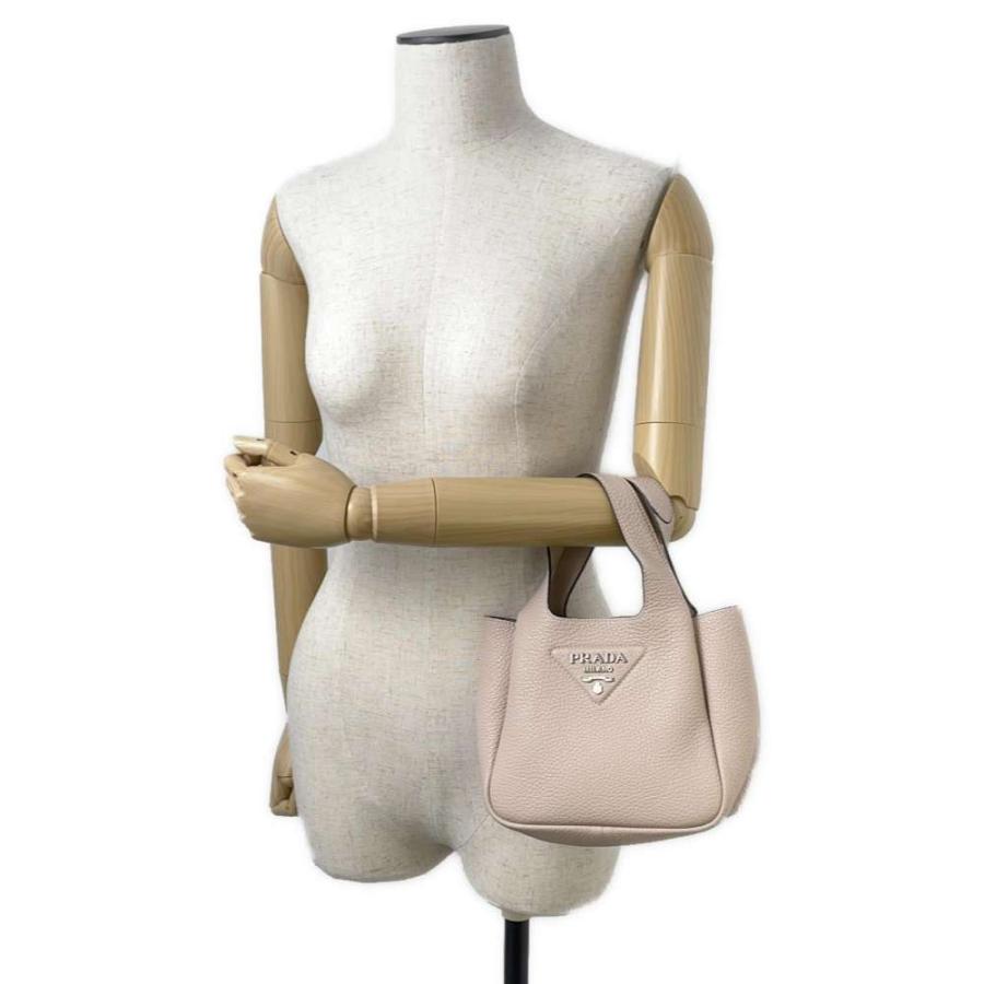 プラダ ハンドバッグ ロゴ レザー 1BA349 PRADA バッグ ミニバッグ