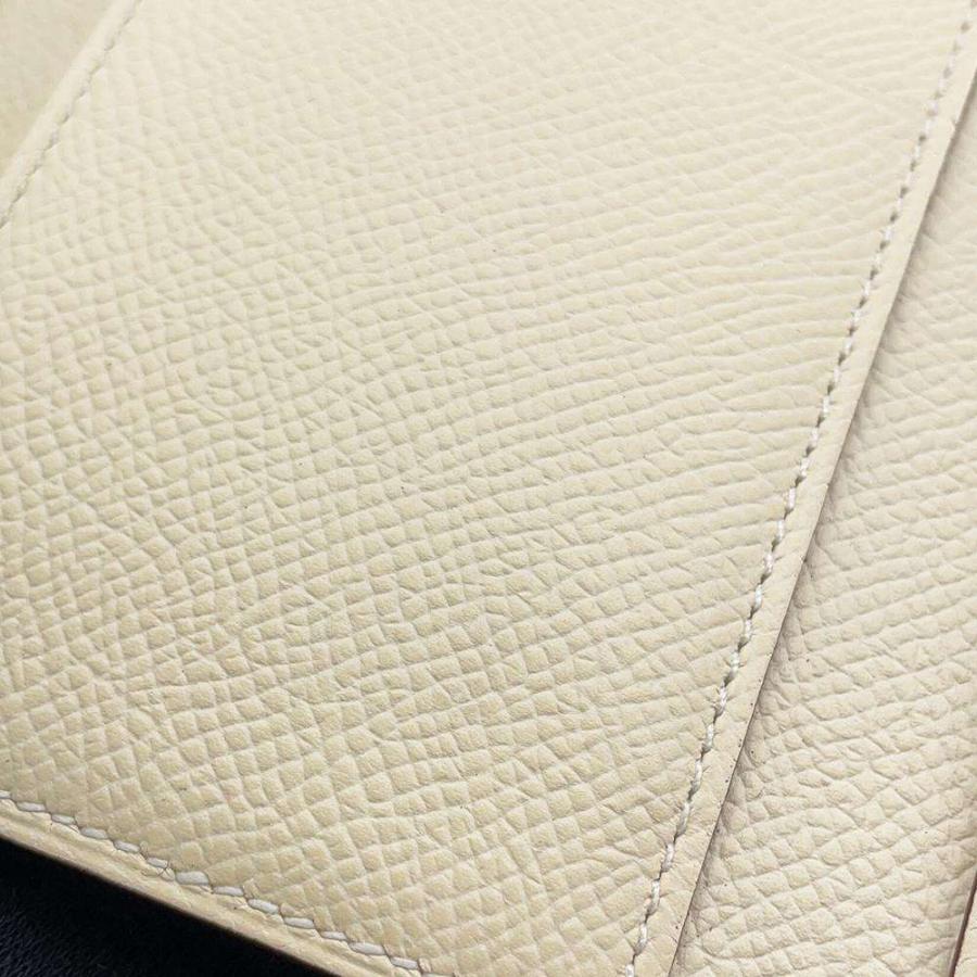 エルメス 三つ折り財布 ベアン コンビネ タッチ ナタ/ベージュサブレ 