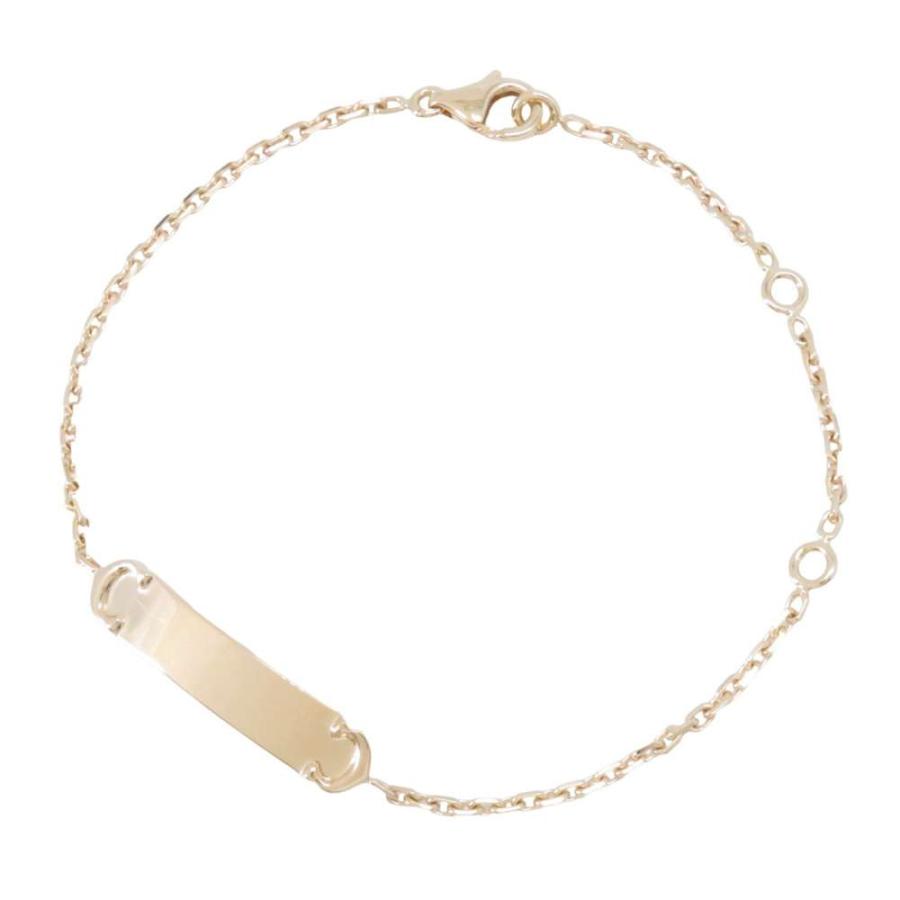 Cartier K18YG アイデンティティIDチェーンブレスレット 保証書付 カルティエ ブレスレット チェーン 2C アイデンティティ K18YGイエロー
