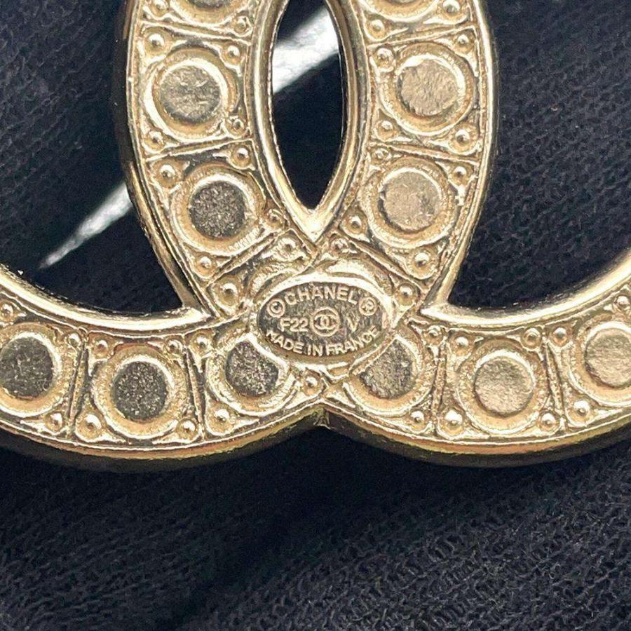k*I様 【美品】CHANEL ブローチ　ココマーク　パール　ラインストーン 美品！CHANEL ココマーク ラインストーン フェイクパール ブローチ