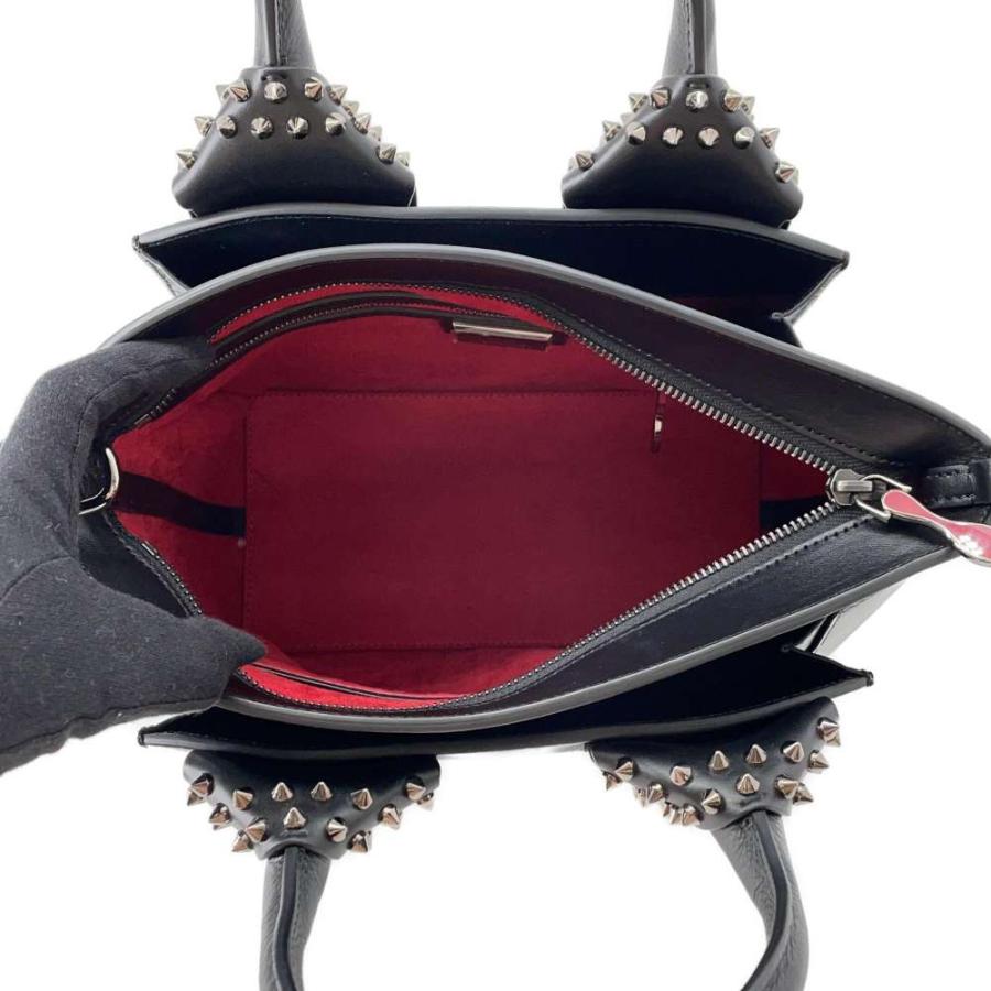 Christian Louboutin クリスチャンルブタン エロイーズ スモール スタッズ 2Wayショルダーバッグ ブラック 1165154 レディース【中古】 Christian Louboutin（クリスチャンルブタン） エロイーズ スモール