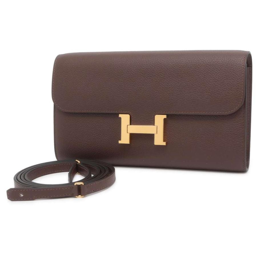 ✅底値✅HERMES 長財布 黒 ・赤ゴールド金具 HERMES（エルメス） 超豪華 長財布 ベアン アリゲーター クロコダイル