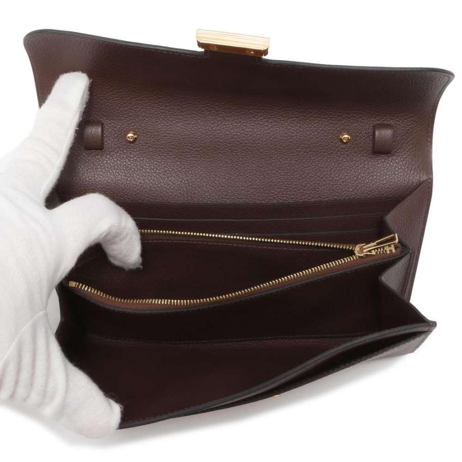 ✅底値✅HERMES 長財布 黒 ・赤ゴールド金具 HERMES エルメス 長財布 ベアンスフレ 黒 (ブラック) クロコダイル