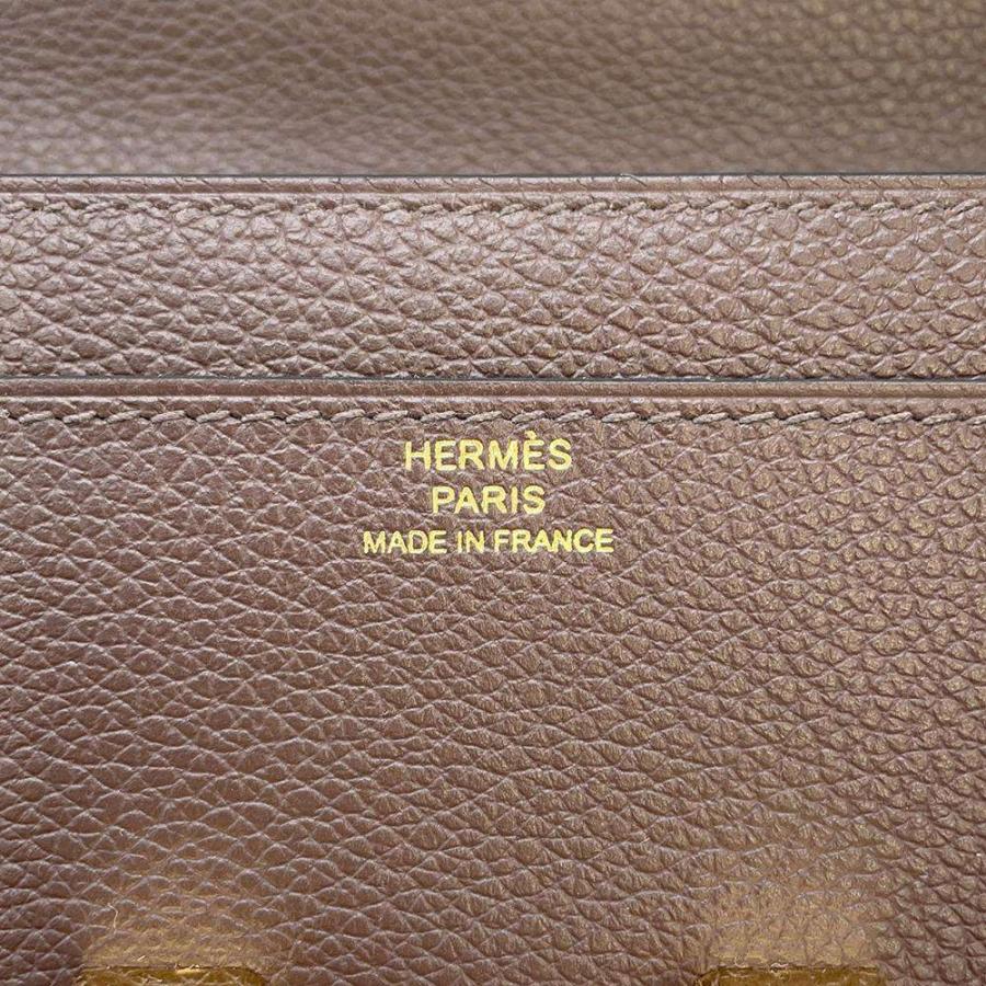 エルメス 長財布 コンスタンス トゥーゴー ロング モカ/ゴールド金具 