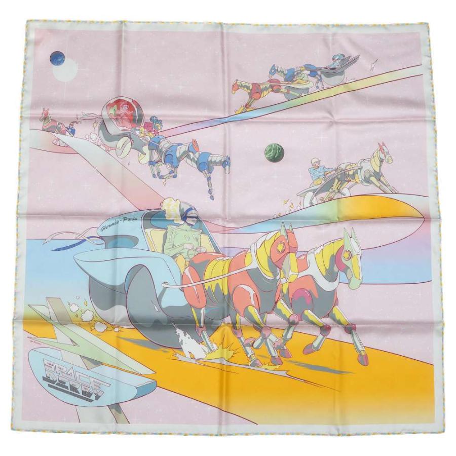 エルメス スカーフ カレ90 スペース・ダービー Space Derby HERMES 2021年春夏 9413894GALLERY