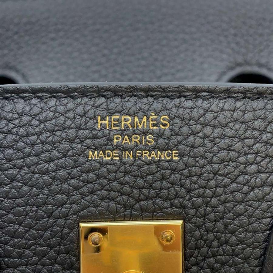 エルメス バーキン25 ブラック/ゴールド金具 トゴ B刻印 HERMES Birkin 