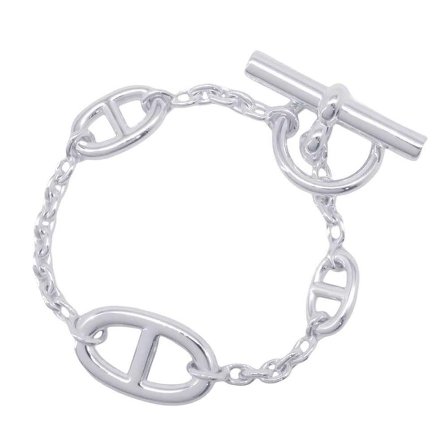 美品 大人気！ エルメス シェーヌ ダンクル ファランドール SV925 SH エルメス ブレスレット シェーヌダンクル ファランドール SV925