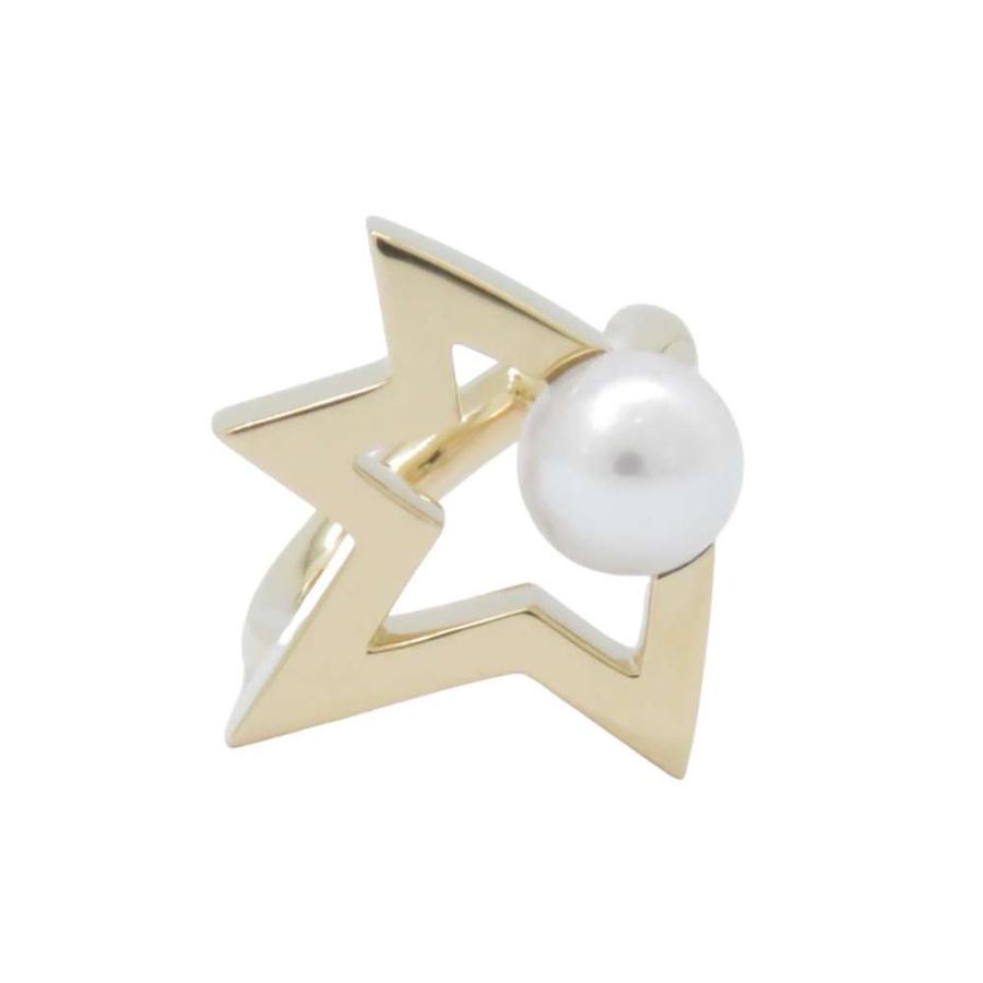 タサキ イヤーカフ コメット プラス K18YGイエローゴールド あこや真珠  