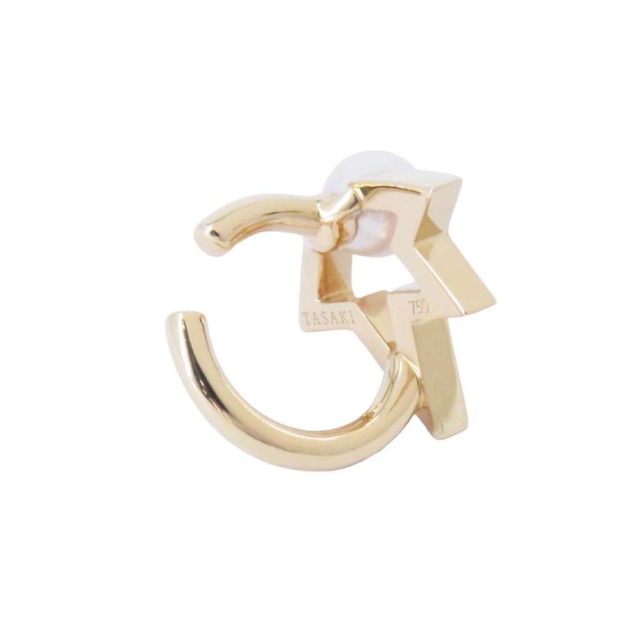 タサキ イヤーカフ コメット プラス K18YGイエローゴールド あこや真珠  