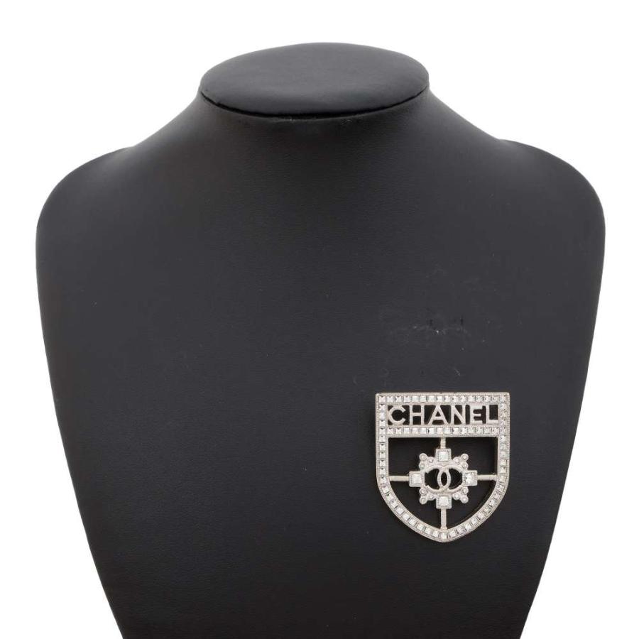 シャネル ブローチ ココマーク エンブレム ラインストーン B18V CHANEL