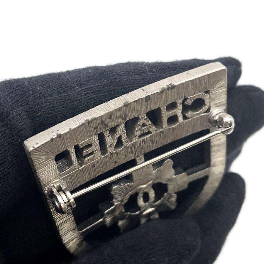 シャネル ブローチ ココマーク エンブレム ラインストーン B18V CHANEL