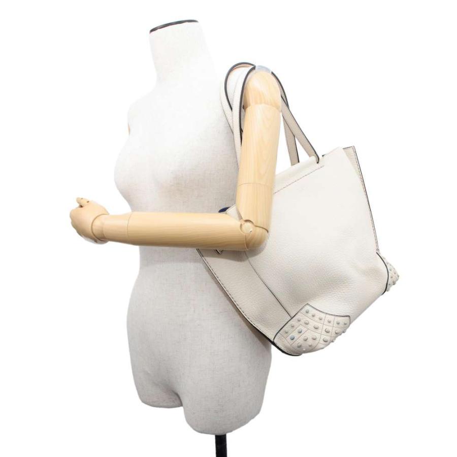 トッズ トートバッグ ウェーブ スタッズ レザー TOD'S バッグ 【安心