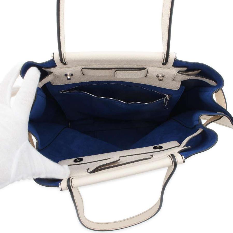 人気美品 ✨トッズ ウェーブ トートバッグ レザー スタッズ グレー トッズ トートバッグ ウェーブ スタッズ レザー TOD'S バッグ 【安心