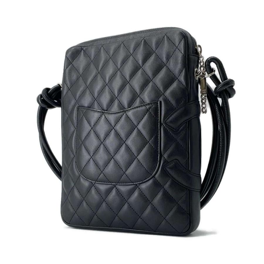 シャネル ショルダーバッグ カンボンライン ミディアム ココマーク レザー A25178 CHANEL バッグ 黒 CHANEL（シャネル） カンボンライン ミディアム ポシェット A25178
