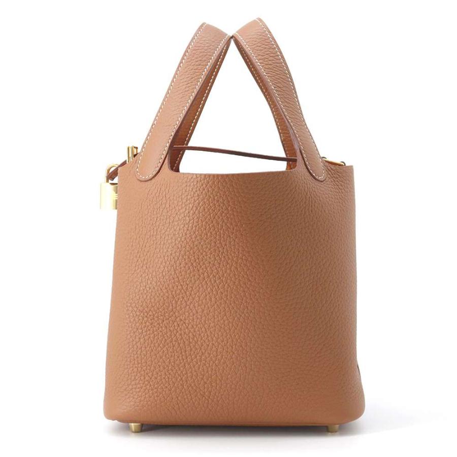 エルメス ハンドバッグ ピコタンロックPM ゴールド/ゴールド金具