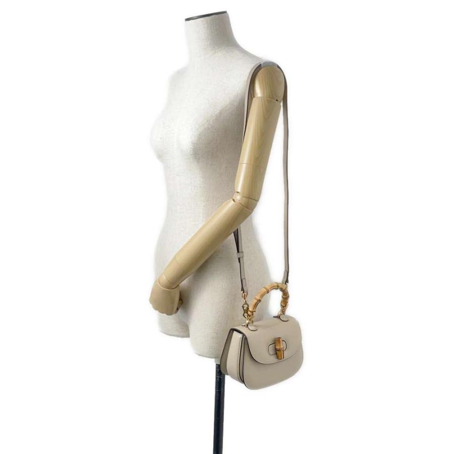 グッチ ハンドバッグ バンブー 1947 ミニ トップハンドル 686864 GUCCI