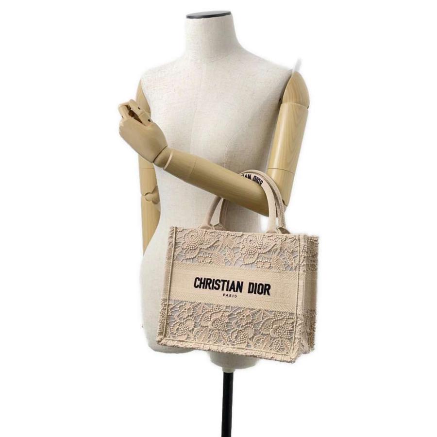 Dior トートバッグ ベージュ レース スモール Christian Dior スモール 