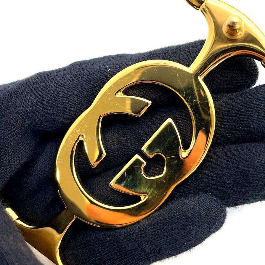 GUCCI ベルト　75 グッチ ベルト ズゥミ インターロッキングG ホースビット バックル