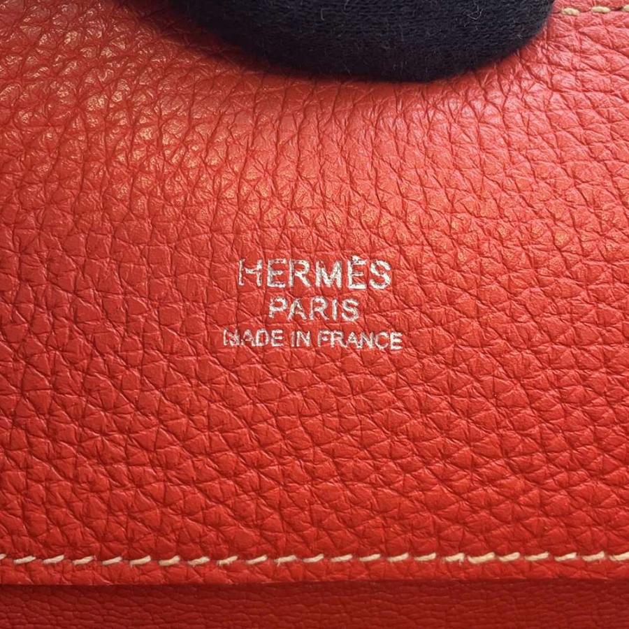中古 エルメス HERMES レディース ショルダーバッグ ブラッシュ/ルージュピヴォワンヌ トリヨンクレマンス エルメス ショルダーバッグ ソーケリー26 ルージュピヴォワンヌ