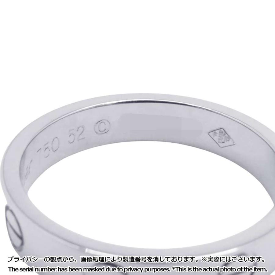 カルティエ リング ミニ ラブリング K18WGホワイトゴールド サイズ52 