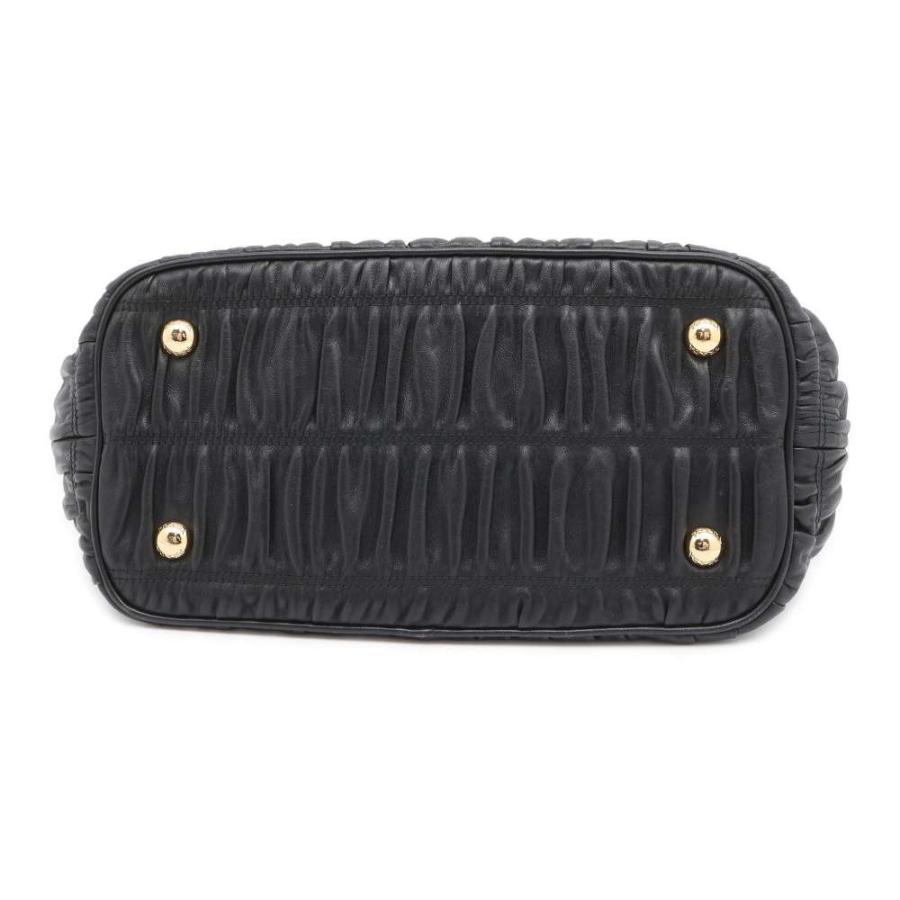 プラダ ハンドバッグ ギャザー レザー 1BA172 PRADA バッグ 2way