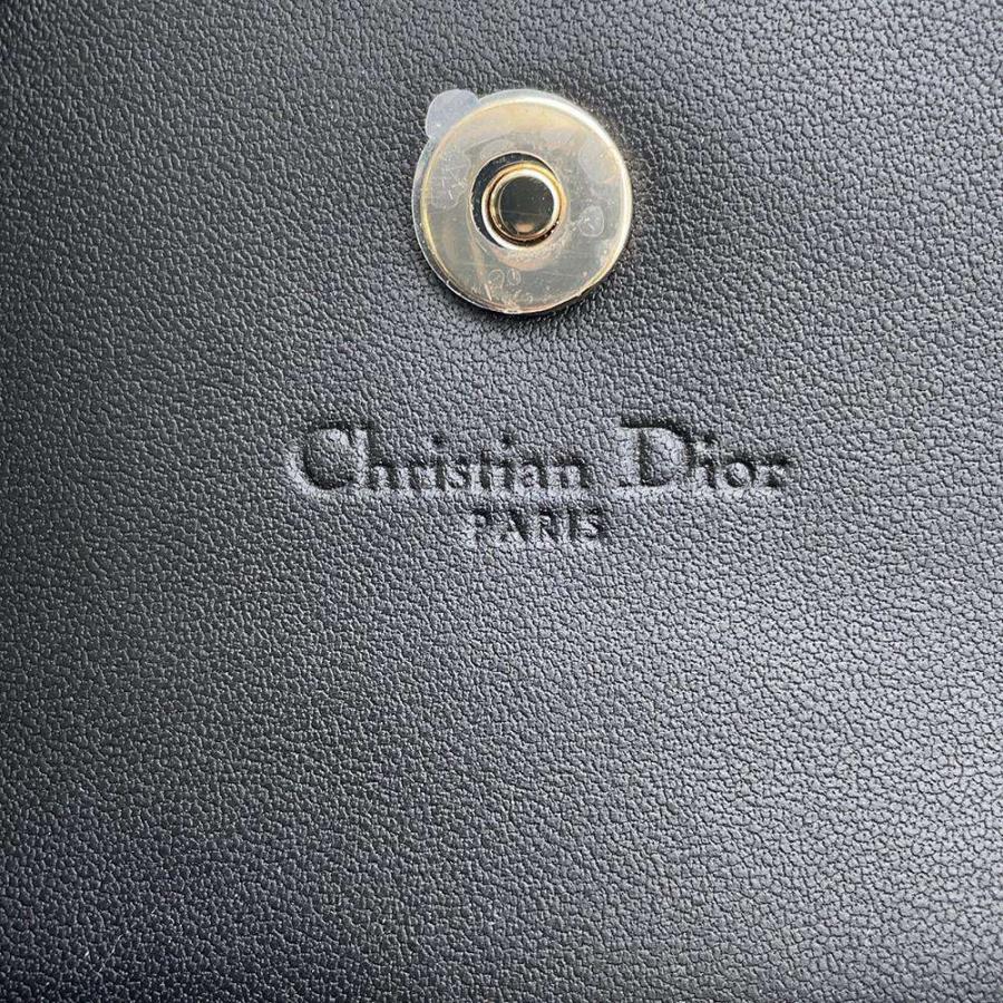 クリスチャン・ディオール 二つ折り財布 My Dior Glycine カナージュ
