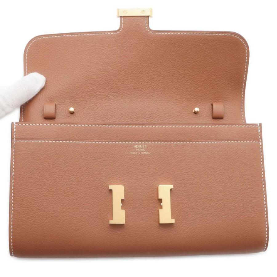 エルメス 長財布 コンスタンス トゥーゴー ロング カヴァル ゴールド 