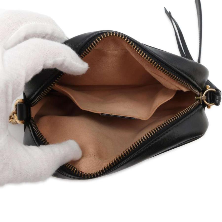 グッチ ショルダーバッグ GGマーモント キルティング ミニ レザー