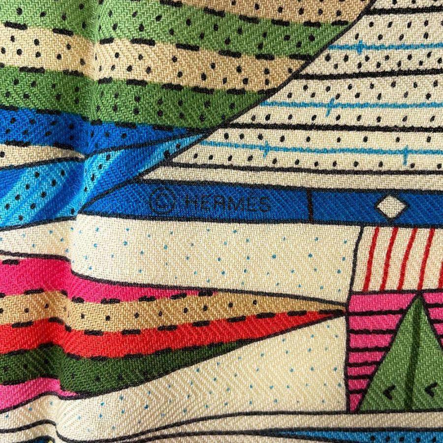 エルメス ストール カレ140 カレジェアン パッチワークの馬 Patchwork