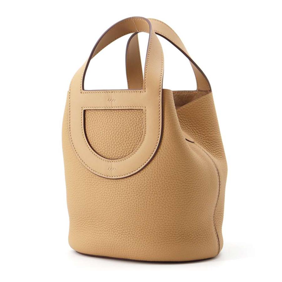 エルメス トートバッグ インザループ 18 ビスキュイ/シルバー金具