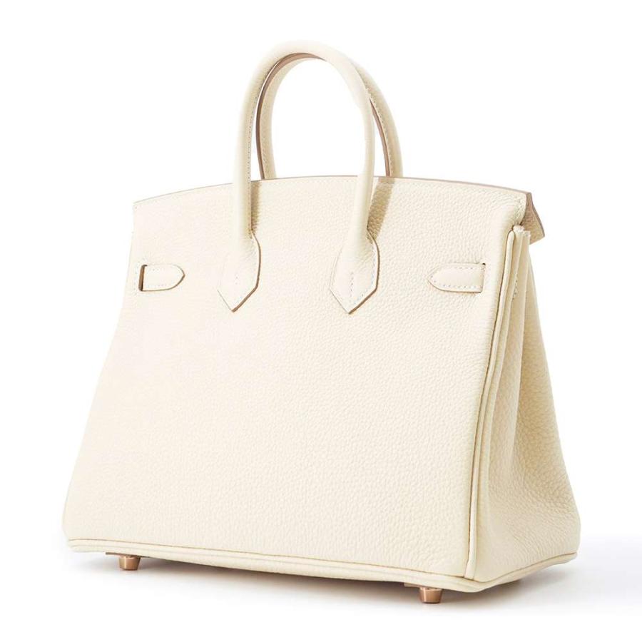 エルメス バーキン25 クレ/ピンクゴールド金具 トゴ U刻印 HERMES 