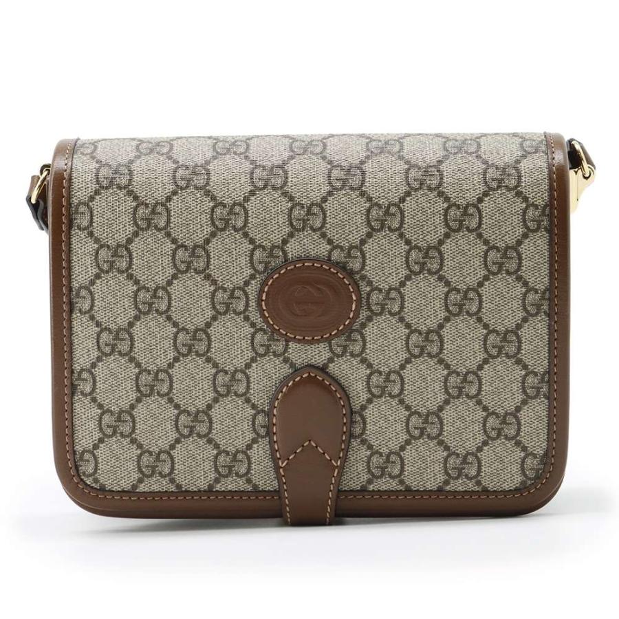 未使用 展示品 グッチ GUCCI インターロッキングG ミニ クロス ボディ ショルダー バッグ GGスプリームキャンバス レザー 671620 VLP 90226252 グッチ ショルダーバッグ インターロッキングG付きミニクロスボディ GG