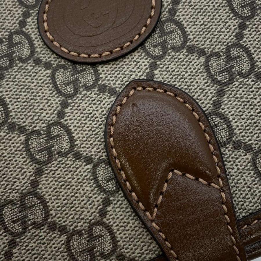 未使用 展示品 グッチ GUCCI インターロッキングG ミニ クロス ボディ ショルダー バッグ GGスプリームキャンバス レザー 671620 VLP 90226252 グッチ ショルダーバッグ インターロッキングG付きミニクロスボディ GG