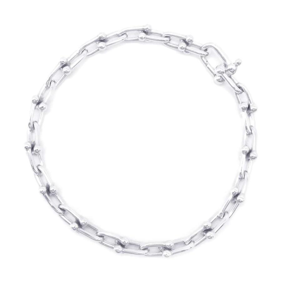 【超レア】Tiffany&Co.アップル 5モチーフブレスレット　付属品　鑑定済 ティファニー ブレスレット ハードウェア スモールリンク SV925