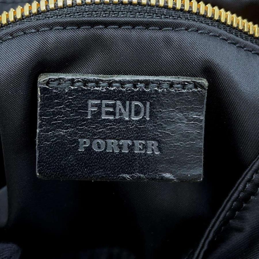 フェンディ ボディバッグ ポーターコラボ  バケット ナイロン 7VA472 FENDI 2wayハンドバッグ 黒 【安心保証】｜gallery-rare｜15