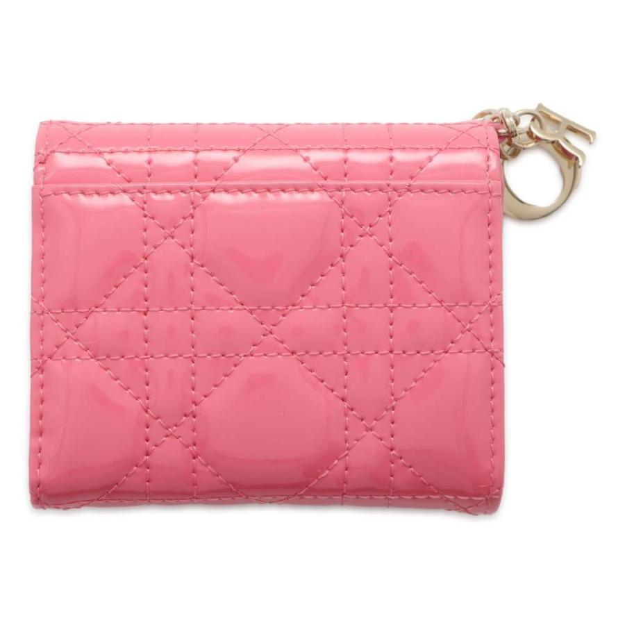クリスチャン・ディオール 三つ折り財布 LADY DIOR ロータスウォレット