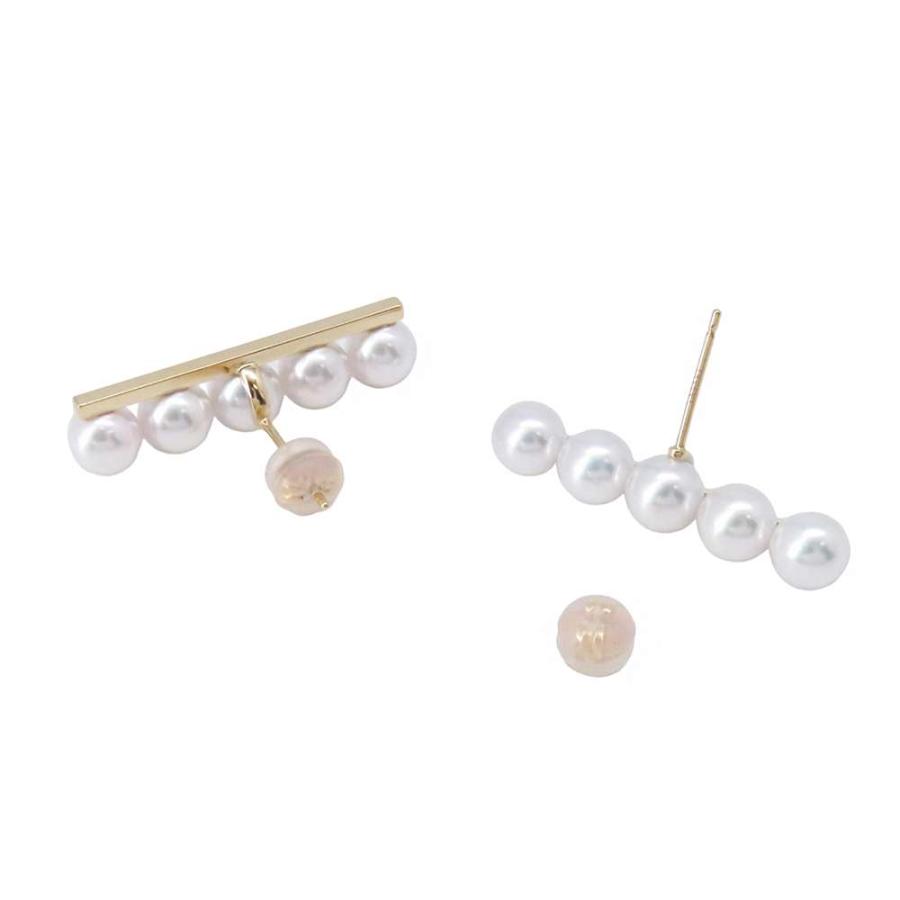 TASAKI バランス プラス イヤリング　WGK18 美品 タサキ ピアス バランス プラス イヤリング あこや真珠 K18YGイエロー