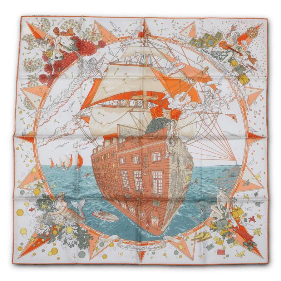 HERMES エルメス フラッグシップ　カレ90 シルクスカーフ エルメス スカーフ カレ90 エルメス・フラッグシップ Hermes Flagship