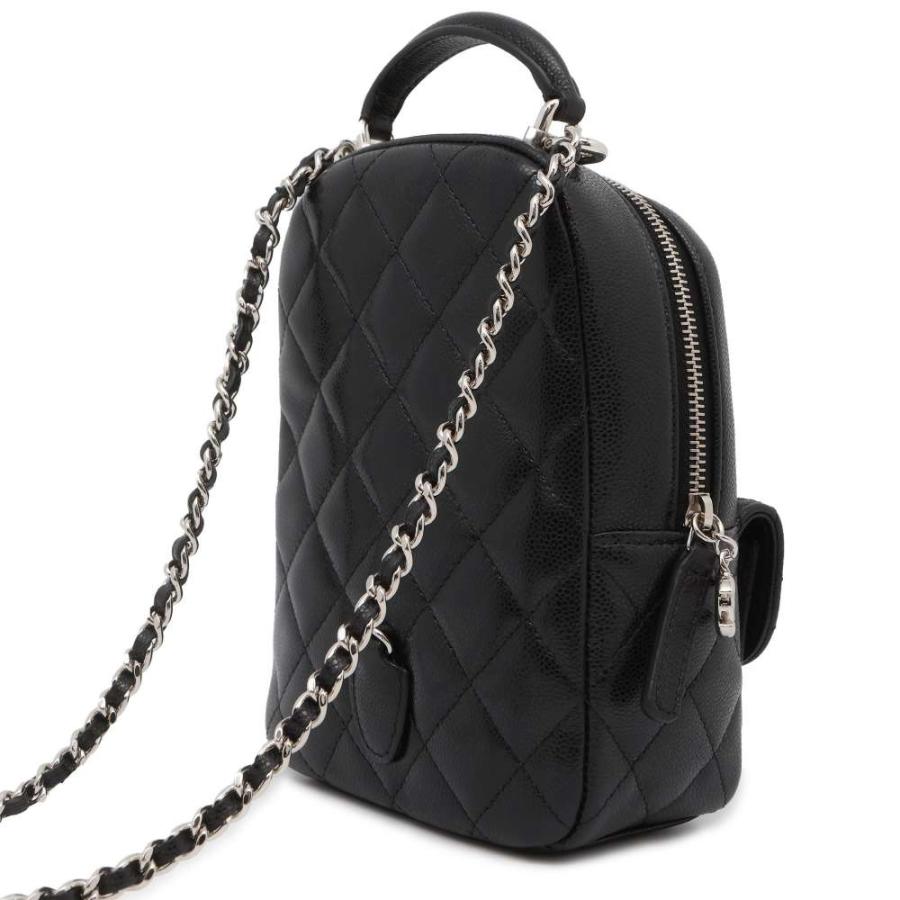 シャネル リュック マトラッセ ココマーク キャビアスキン ミニ AP3753 CHANEL バッグ バックパック 黒 【安心保証 ...