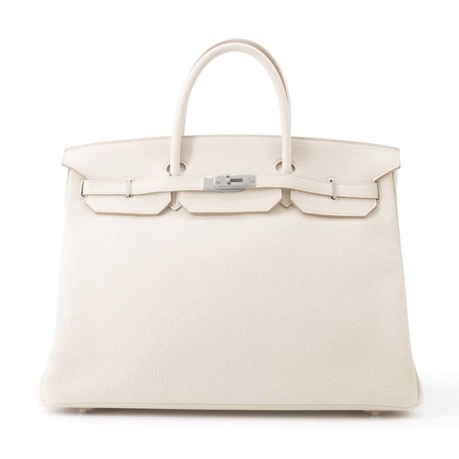 エルメス バーキン40 べトン/シルバー金具 トゴ D刻印 HERMES Birkin